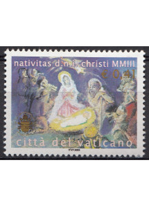 2003 Vaticano Natale 1 Valore Sassone 1328